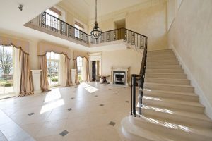 Cantilever-Staircase-in-Moca-Creme-Limestone