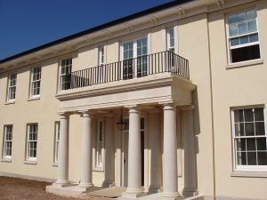 Private-Residence-Ascot-Rendered-Facade-with-Portland-Stone-Dressings